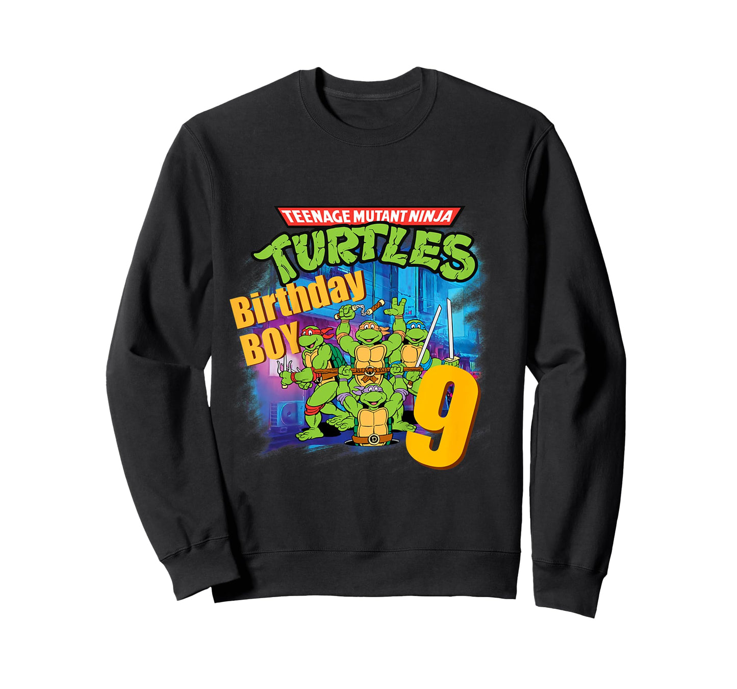 Mademark x Teenage Mutant Ninja Turtles - Kids Original Teenage Mutant Ninja Turtles Classic 9th Birthday T-Shirt