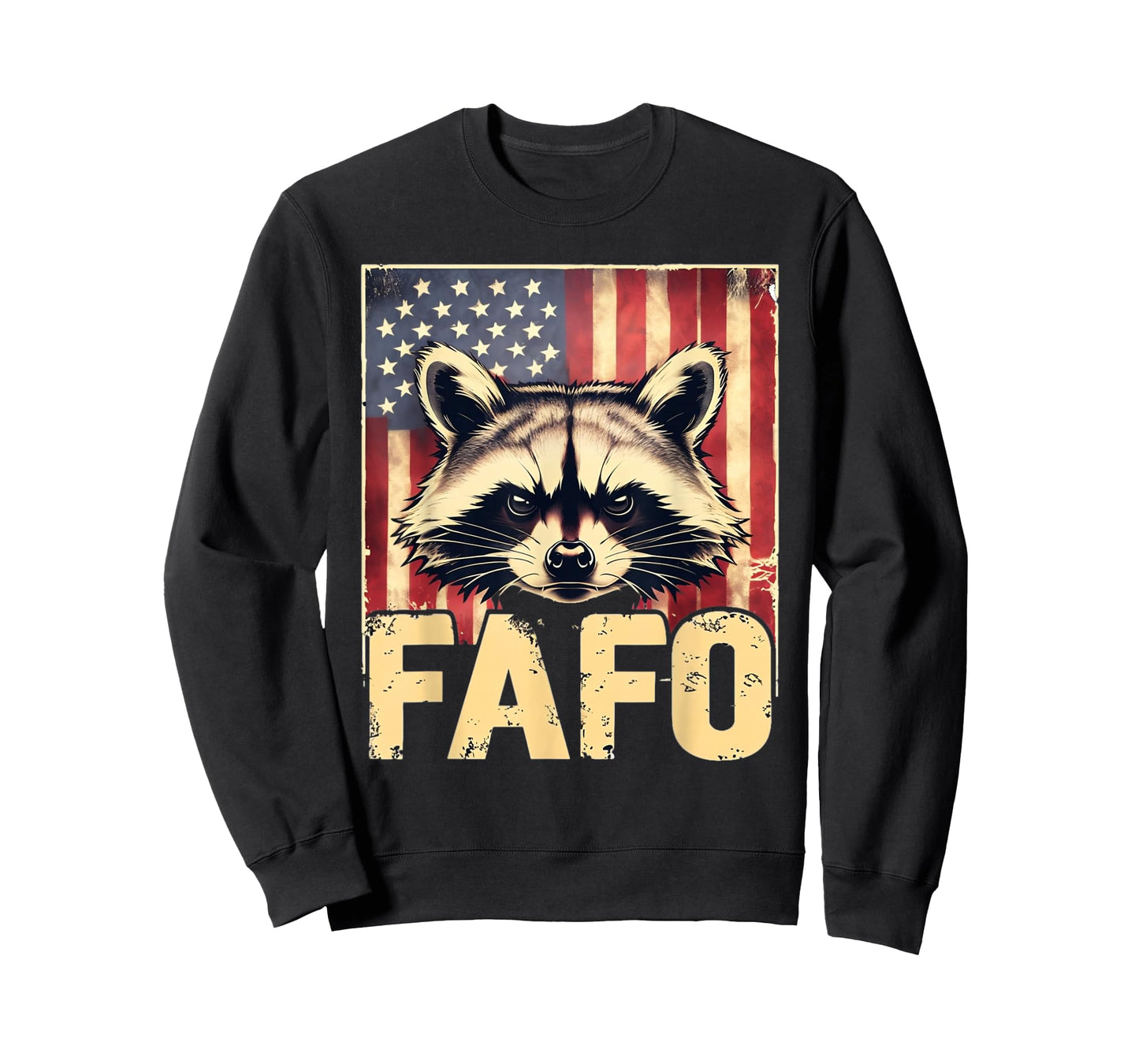 FAFO Raccoon American Flag Patriotic T-Shirt