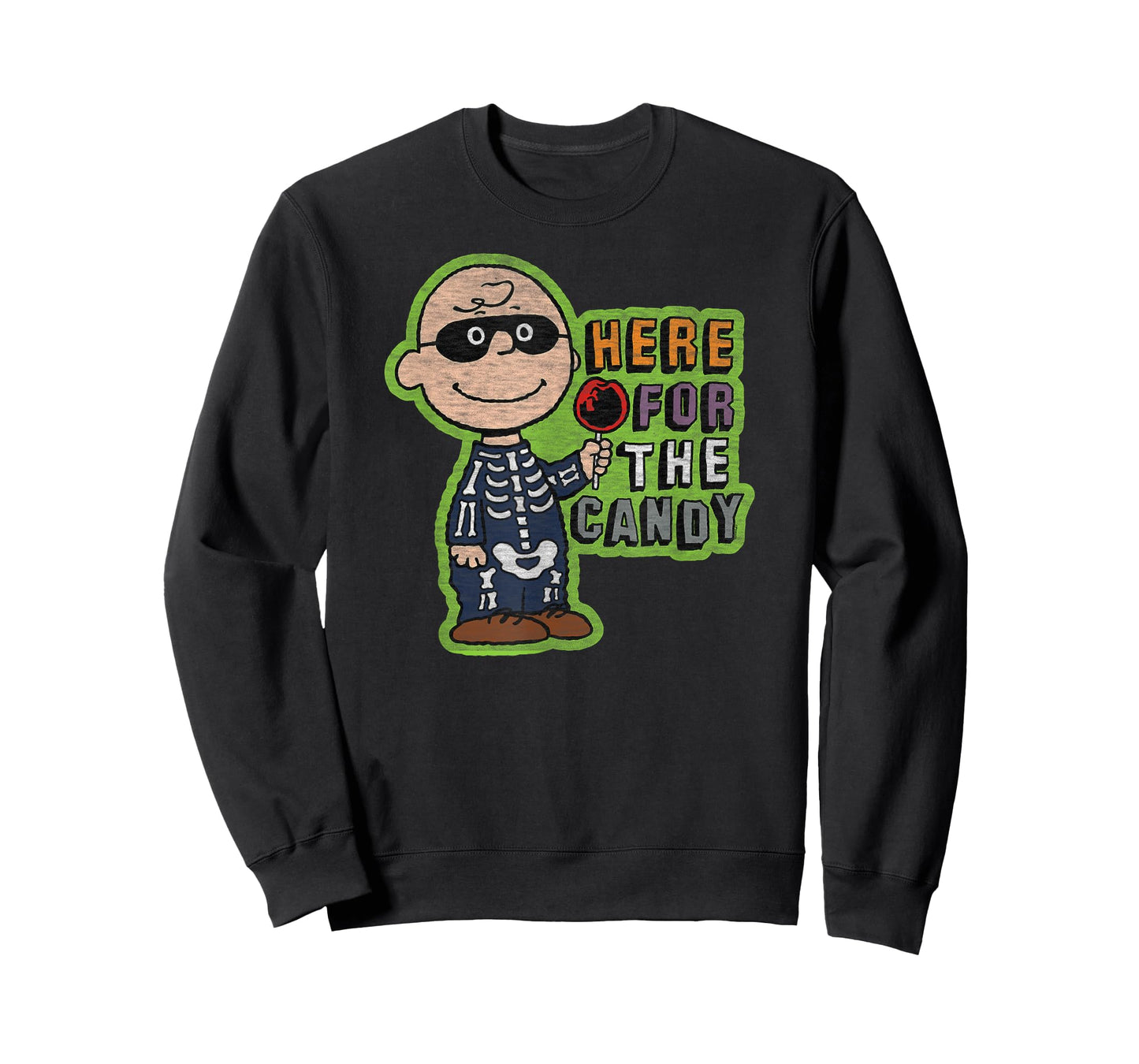 Peanuts - Charlie Brown Halloween Skeleton Candy T-Shirt