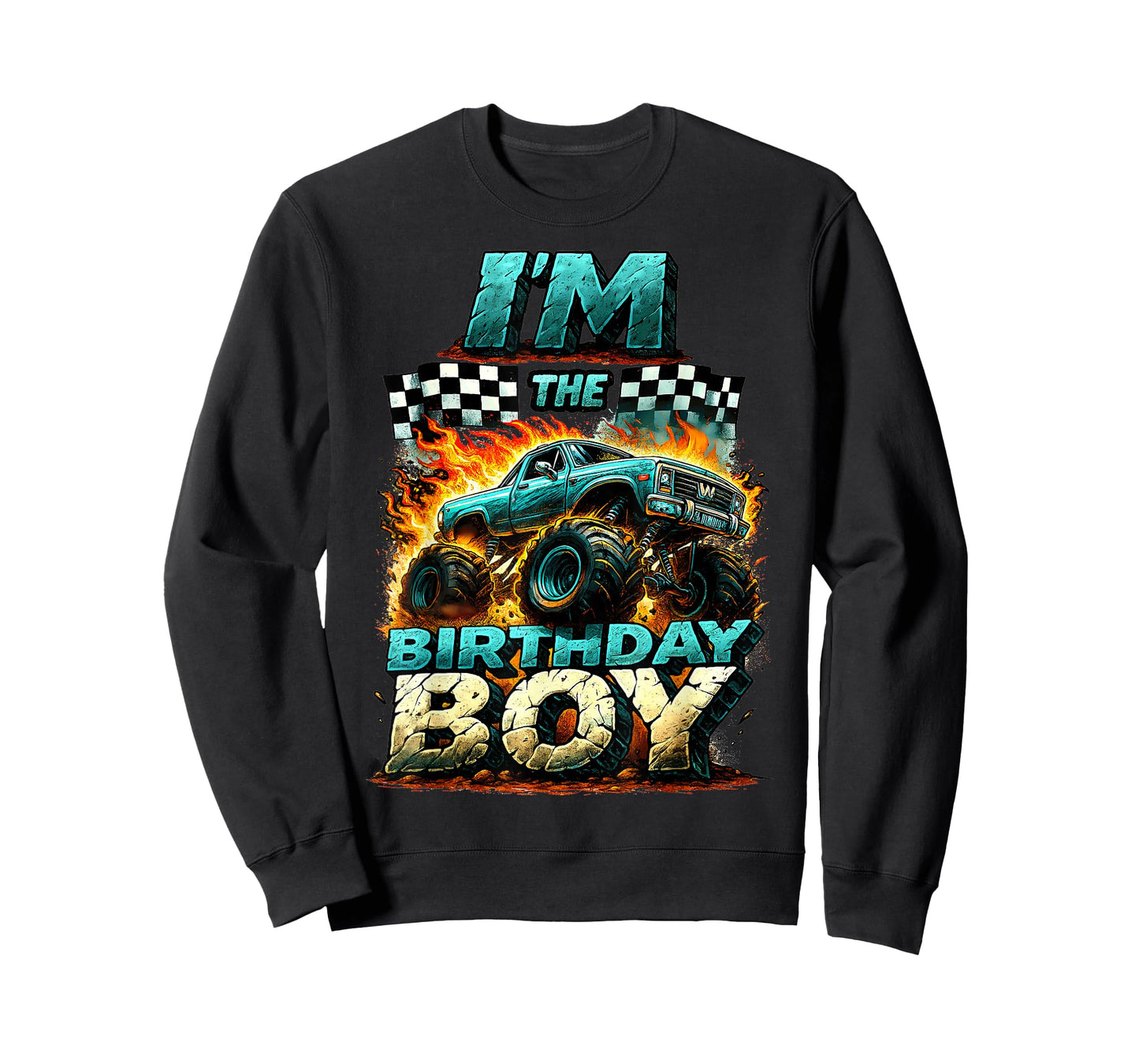 It's My Birthday Boy Monster Truck Bday Party Kids Boy T-Shirt