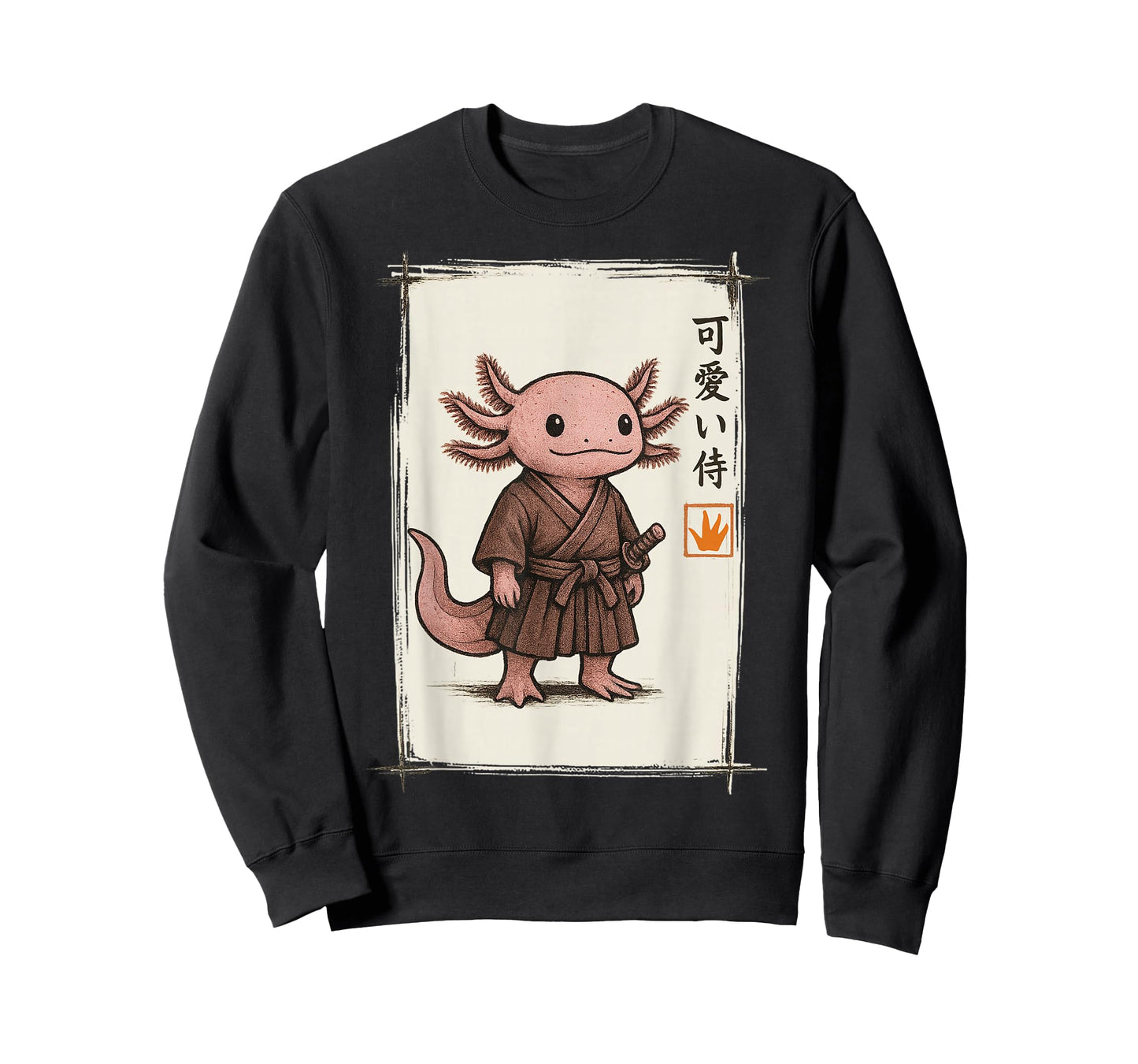 Samurai Axolotl Japanese Art Anime Funny Gifts Men Women Kid T-Shirt