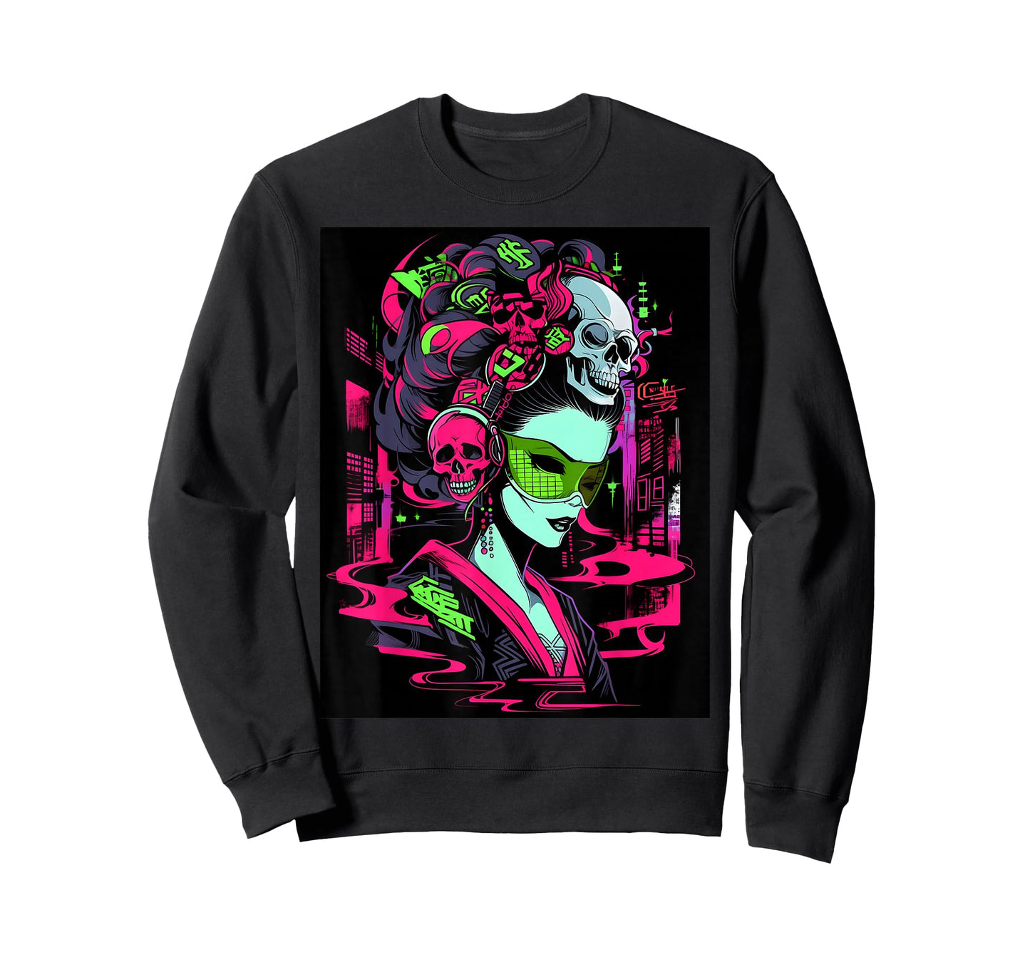 Fashion-Forward Trendy Graphic: Design Showcases a Skull T-Shirt