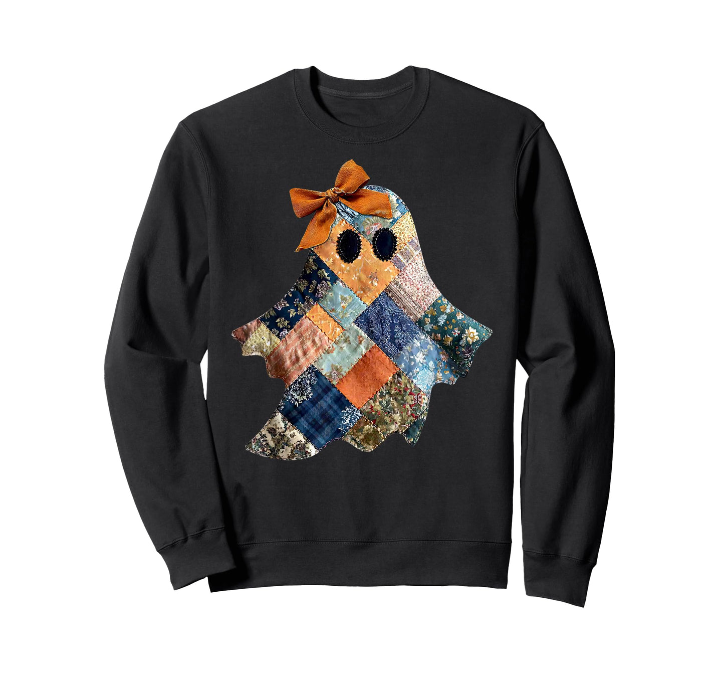 Patchwork Quilter Fall Ghost Bow Quilt Block Autumn Quilting T-Shirt