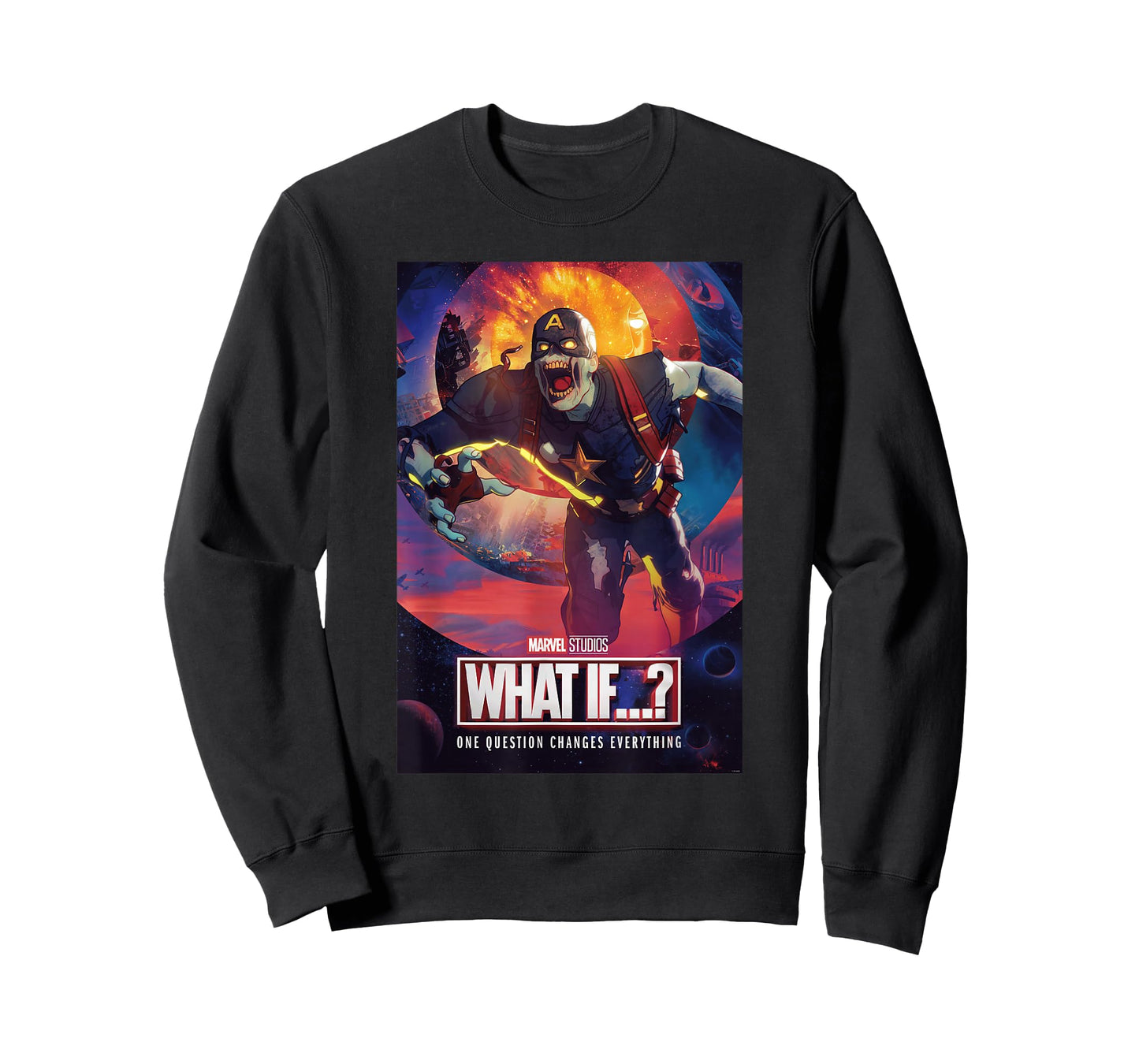 Marvel What IF...? Zombie Captain America Comic Cover T-Shirt