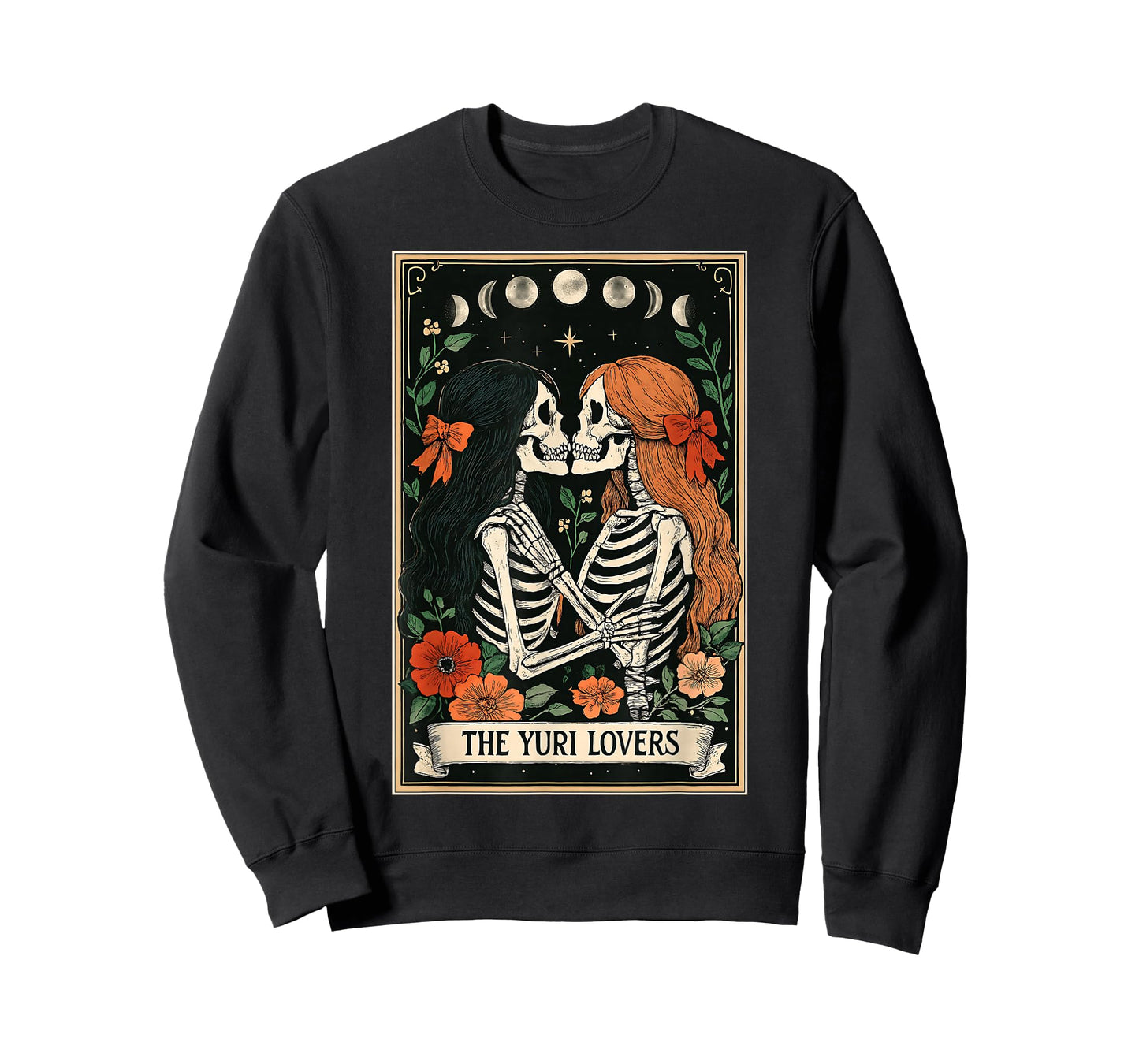 The Yuri Lovers Anime Manga Japanese Tarot Card Skeleton T-Shirt