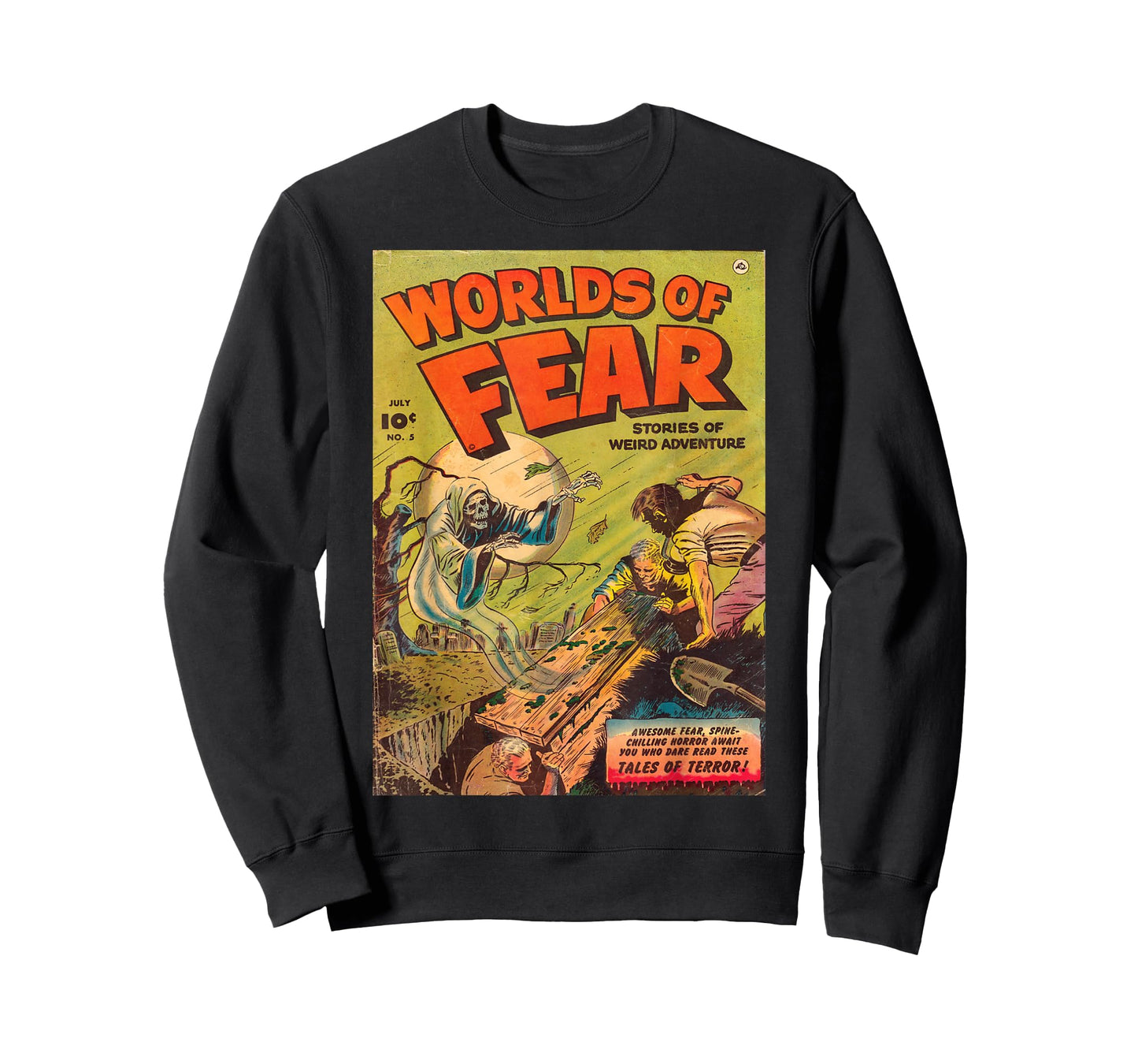 Halloween Horror Ghost Vintage Comic Book Retro haunted T-Shirt