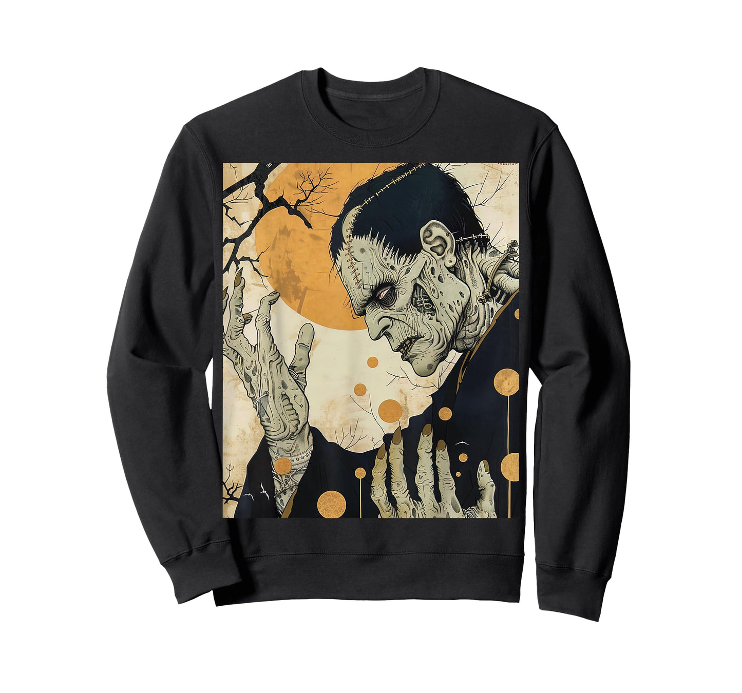 Frankenstein Horror Halloween Retro Vintage T-Shirt