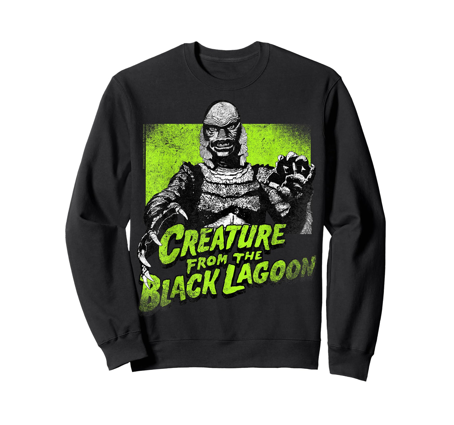 Universal Monsters Creature from The Black Lagoon Green T-Shirt Small