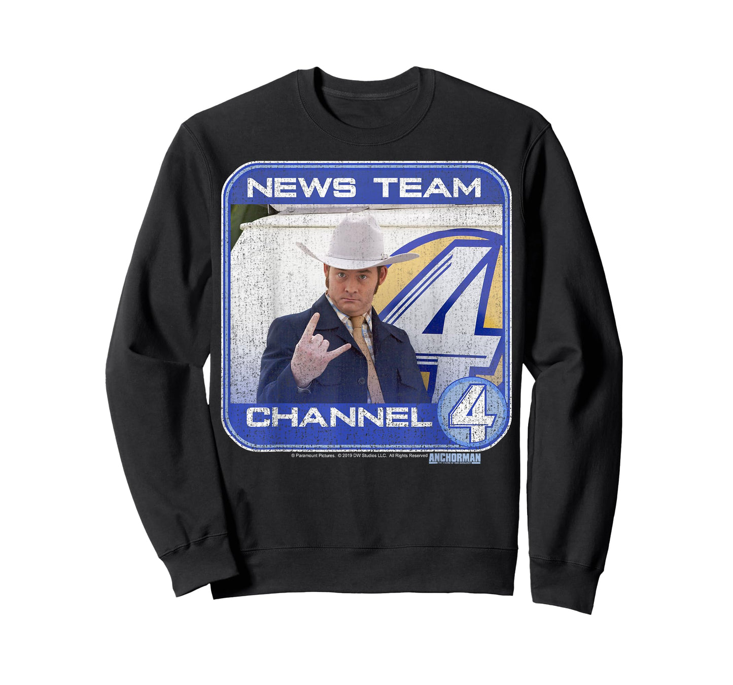 Anchorman Champ Kind Channel Four Portrait Panel T-Shirt