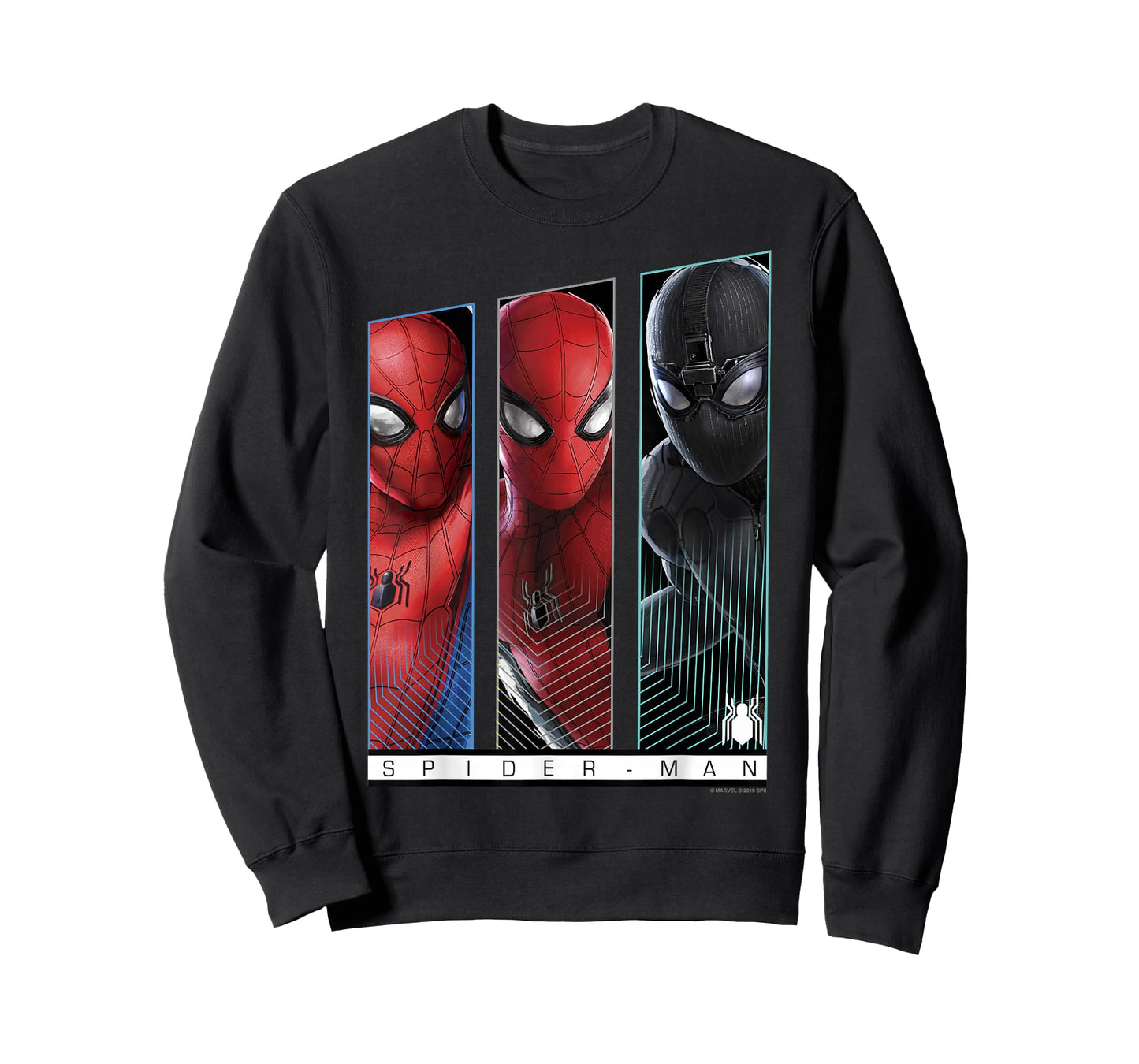 Marvel Spider-Man Far From Home Suits Panel Poster T-Shirt