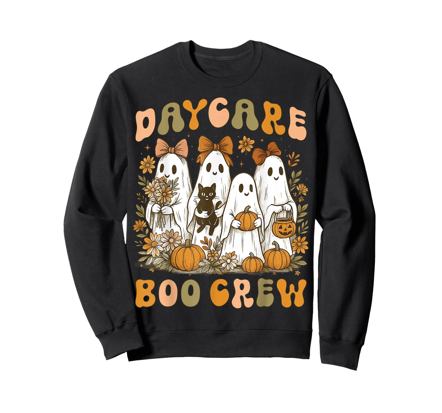 Boo Crew Daycare Teacher Matching Halloween Costume Ghost T-Shirt