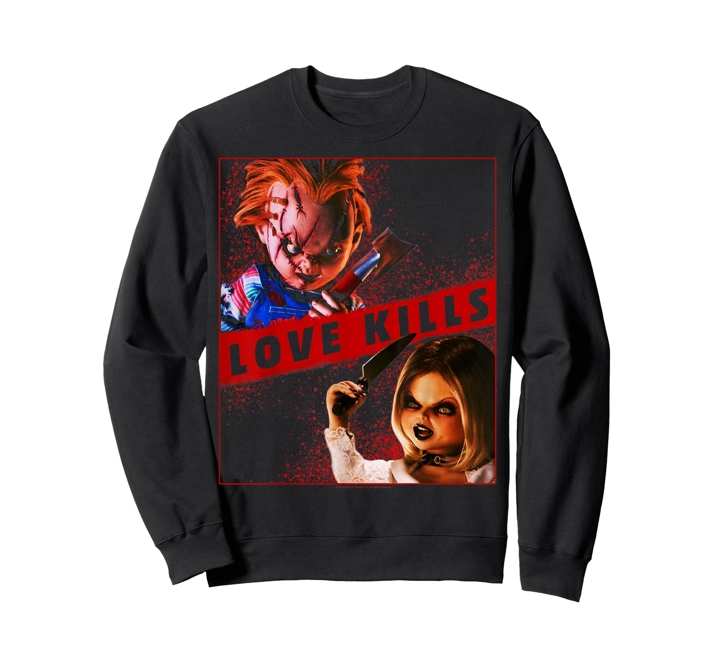 Child's Play Chucky and Tiffany Love Kills T-Shirt Small