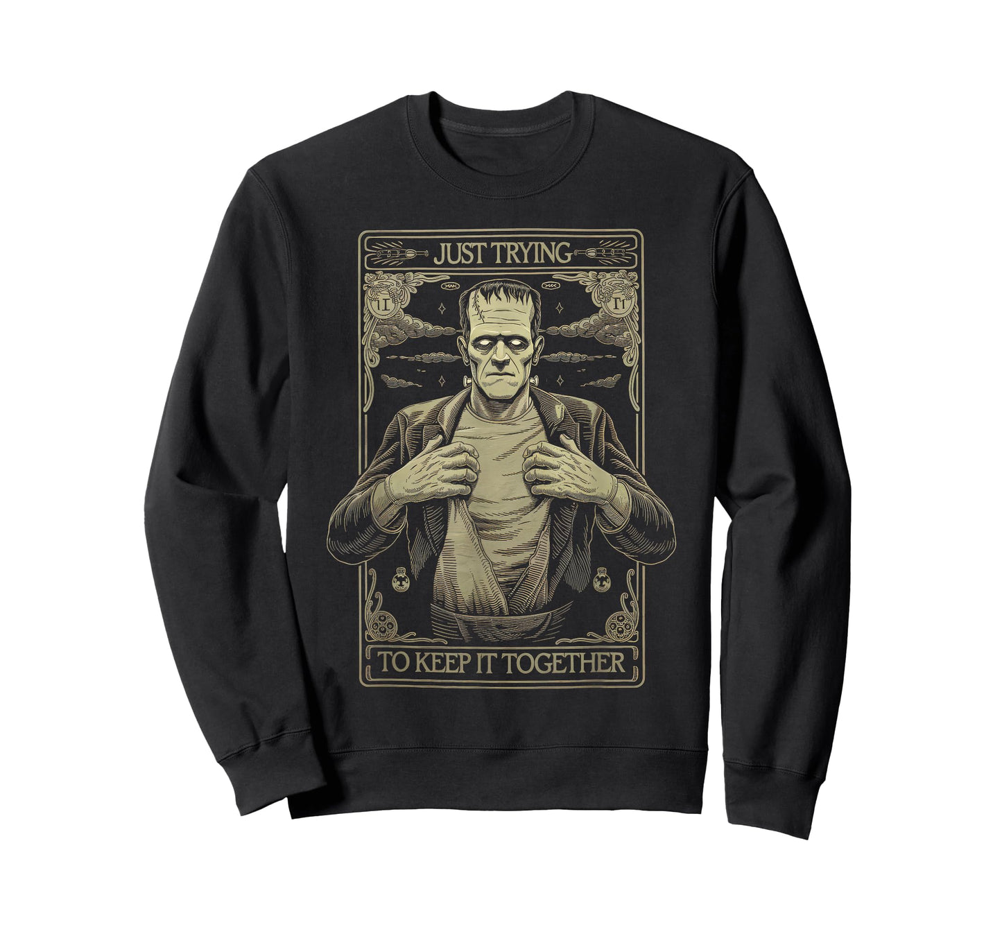 Just Trying to Keep It Together Shirt Halloween Frankenstein T-Shirt