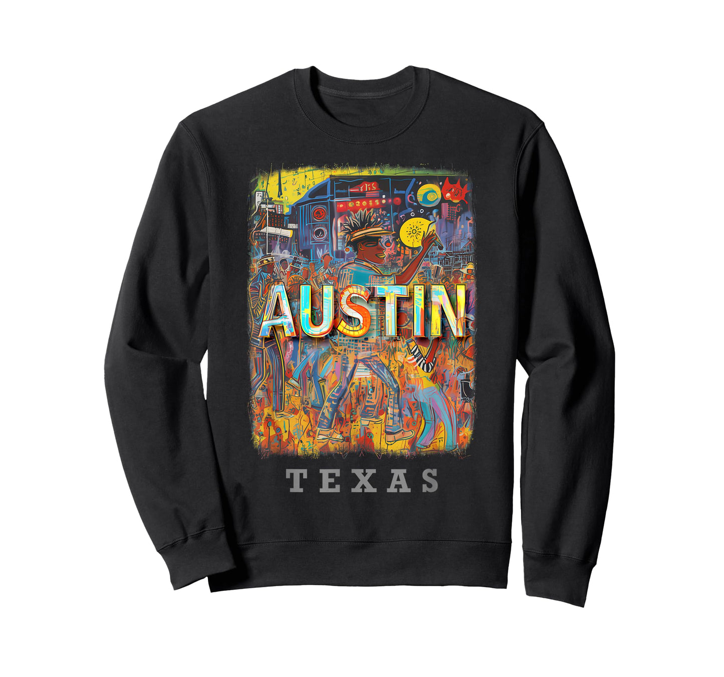 Austin Texas TX Live Music Scene SD706 T-Shirt