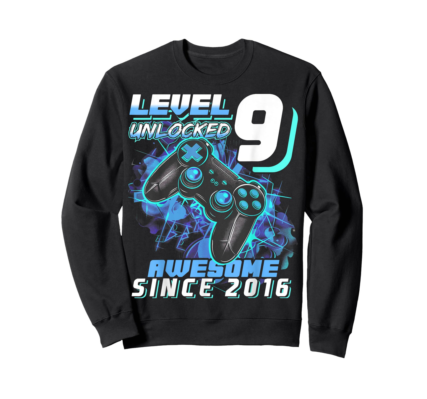 9th Birthday Boy Level 9 Gamer 9 Year Video Game Party T-Shirt