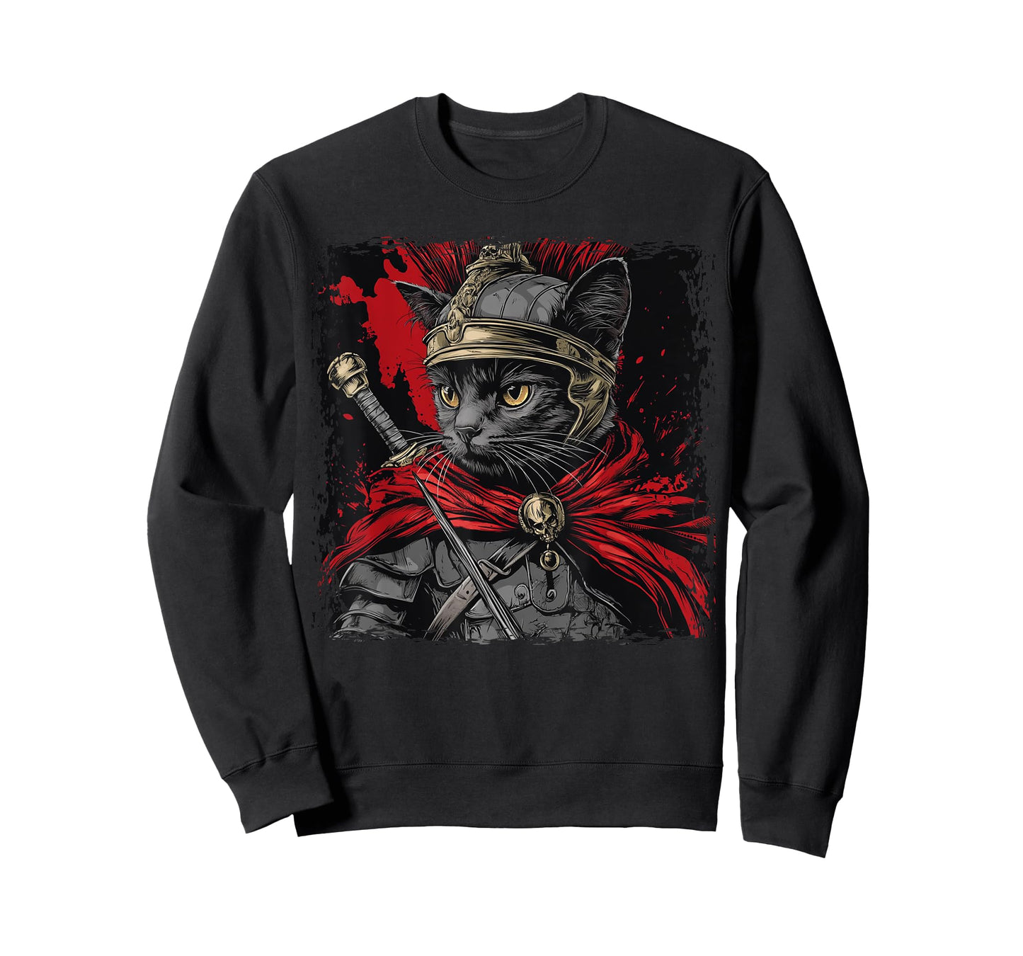 SPQR Empire Roman Legion cat Warrior Japanese Graphic T-Shirt