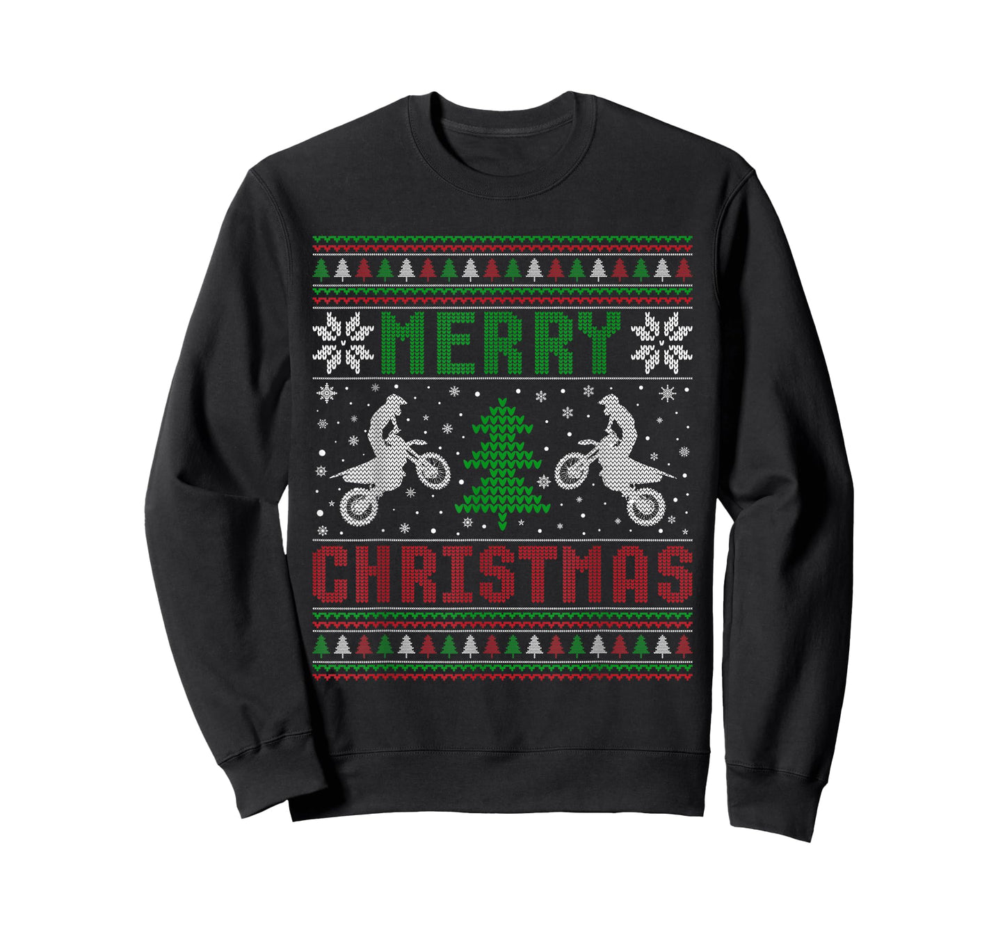 Dirt Bike Merry Christmas Matching Ugly Christmas Sweaters T-Shirt