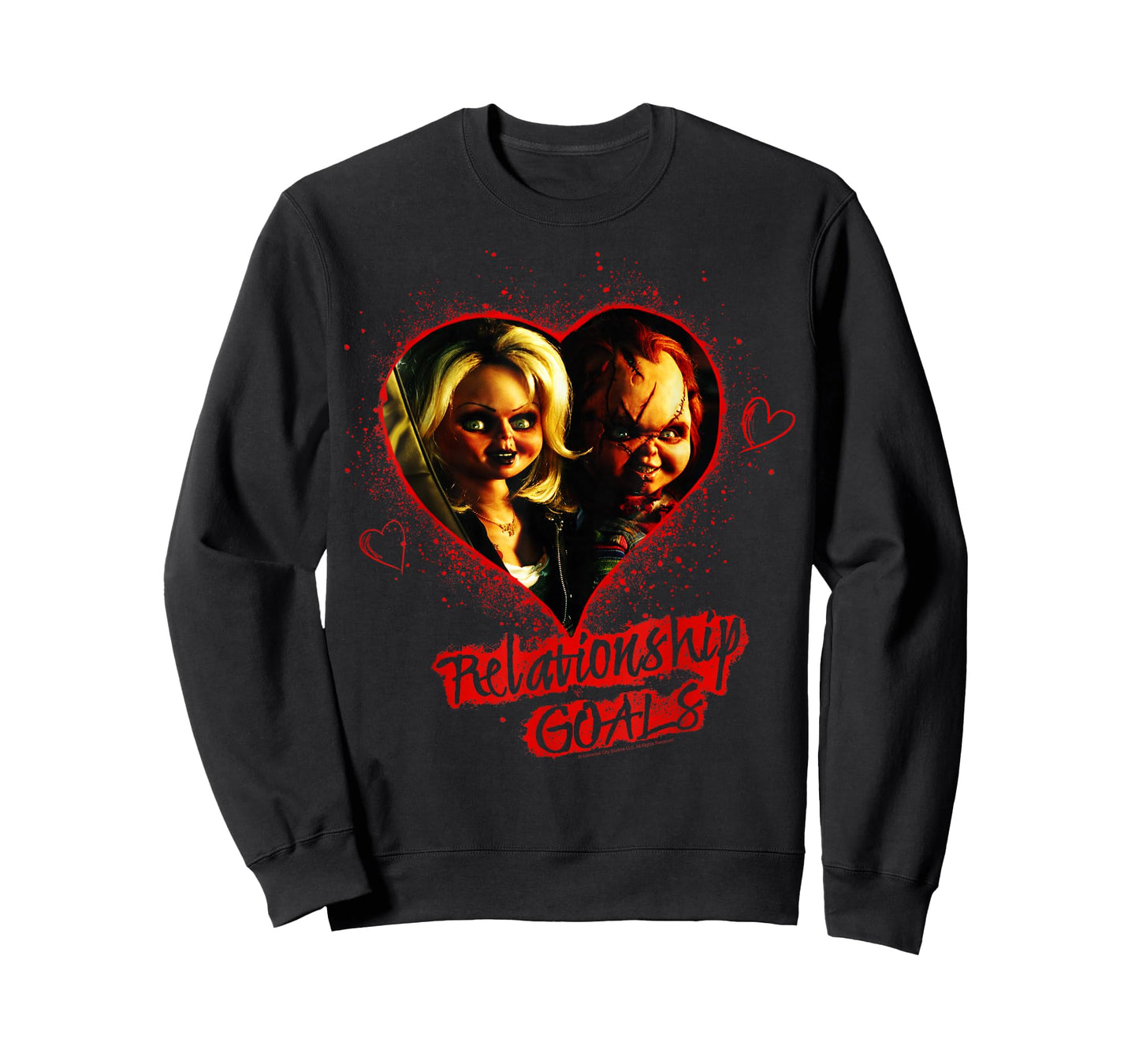 Child's Play Chucky And Tiffany Relationship Goals Short Sleeve T-Shirt