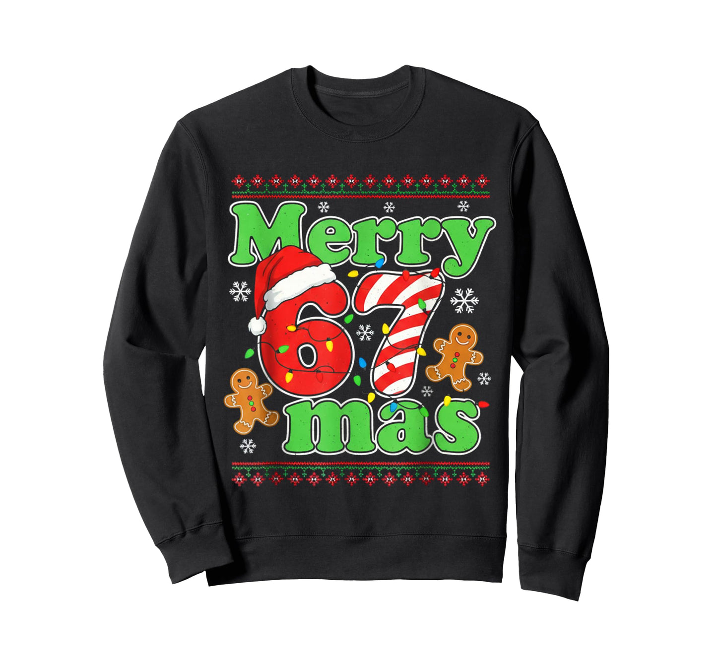 Funny Merry 67 mas Christmas Holiday Women Kids Xmas Ugly T-Shirt