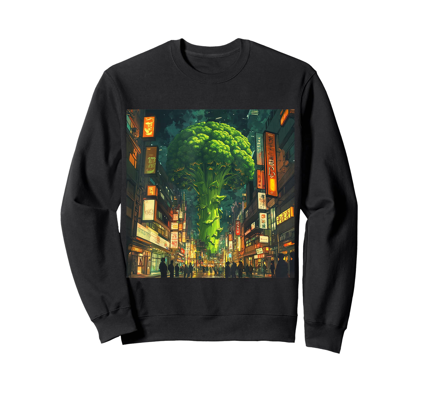 Mob Psycho100 Anime Fan Art Broccoli Tree City T-Shirt T-Shirt