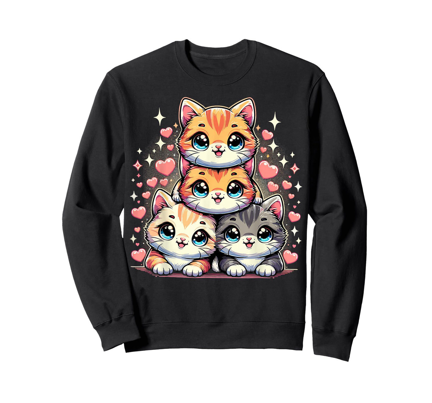 Cat Cute Anime Kawaii Cats T-Shirt