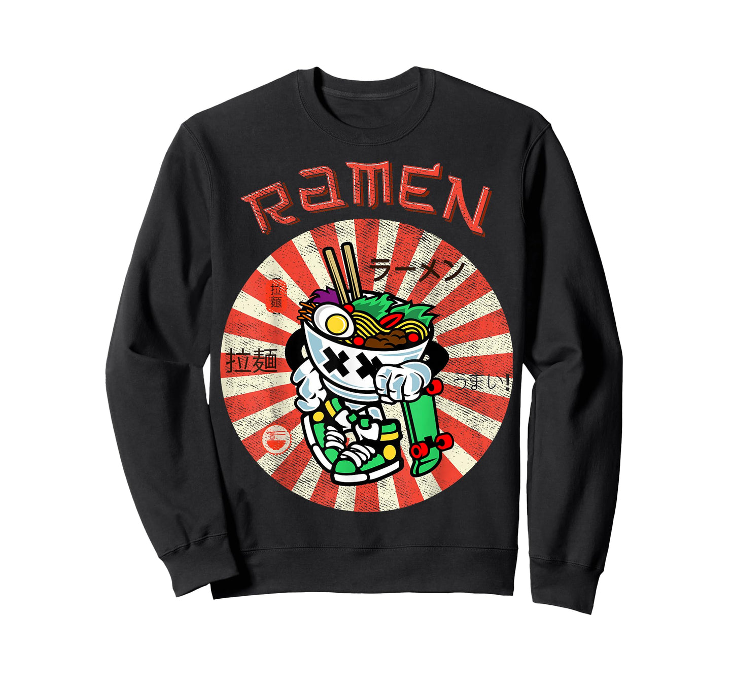 Cute Ramen Skater Tee Kawaii Anime Skateboard Lover Teens T-Shirt