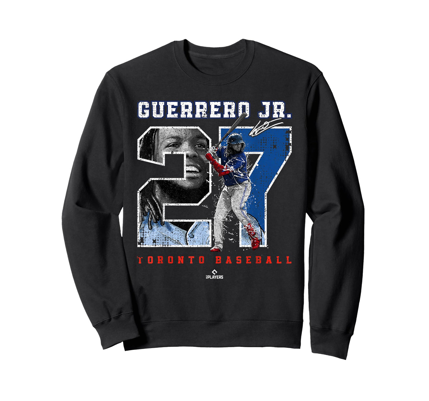 Number and Portrait Vladimir Guerrero Jr Toronto MLBPA T-Shirt