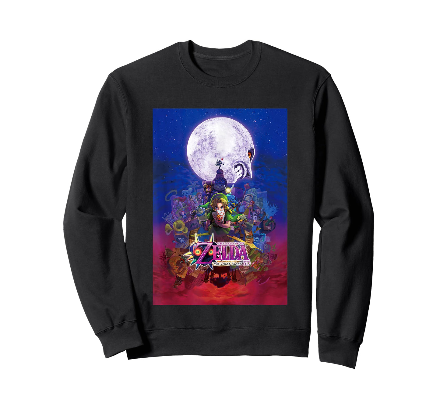 The Legend of Zelda Majora's Mask Gradient Distressed Poster T-Shirt