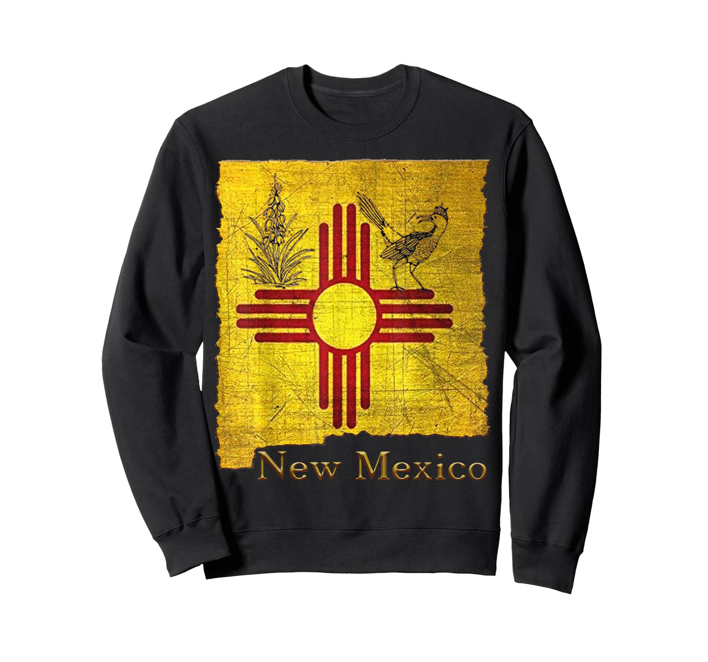 New Mexico Land of Enchantment roadrunner yucca Santa Fe NM T-Shirt
