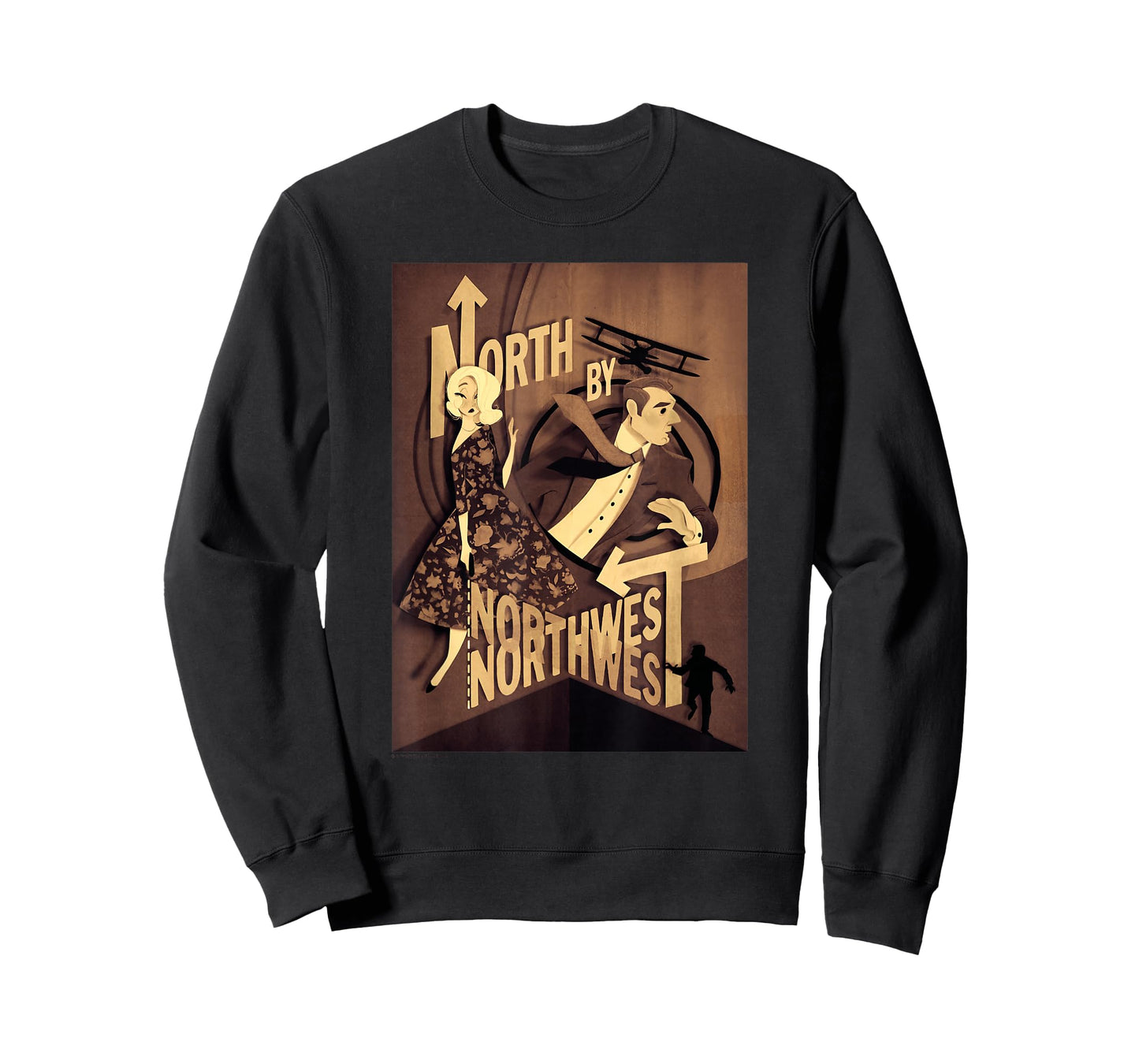 WB100 North by Northwest Sepia Tone Fine Art Poster T-Shirt