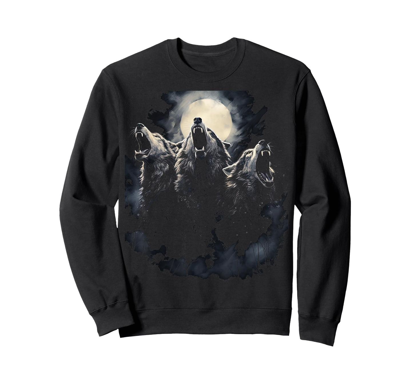Wolves Howl to the Moon Wolf Wild Animals T-Shirt