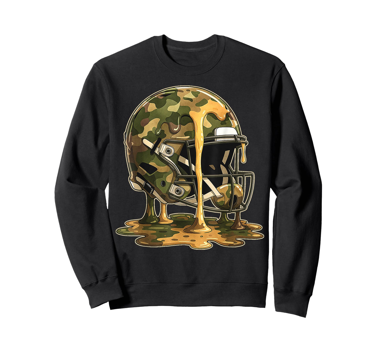 Football Drip Camo Football Ice Cream Sprinkle Respect Drip T-Shirt