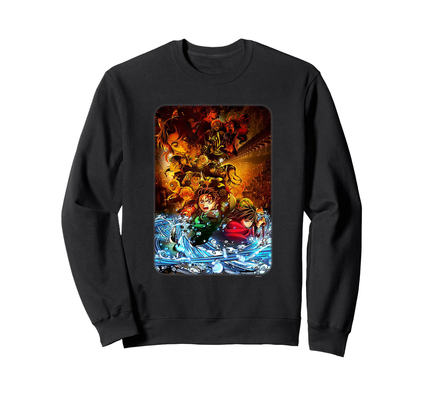 Demon Slayer: Infinity Castle Hashira Water Battle Collage T-Shirt