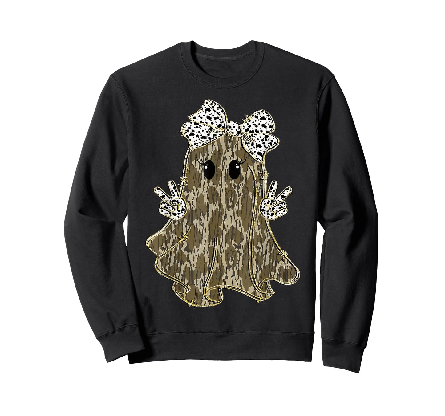 Funny Halloween Camouflage Camo Ghost Hello Hunting Season T-Shirt