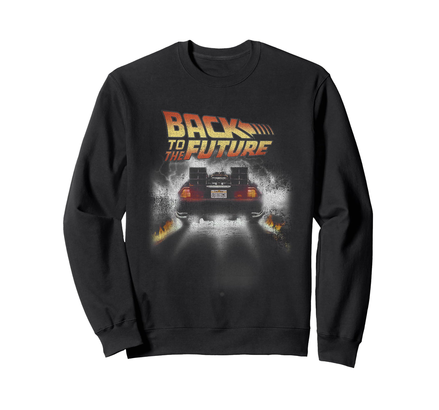 Back to The Future Vintage Delorean Peel Out Graphic T-Shirt T-Shirt