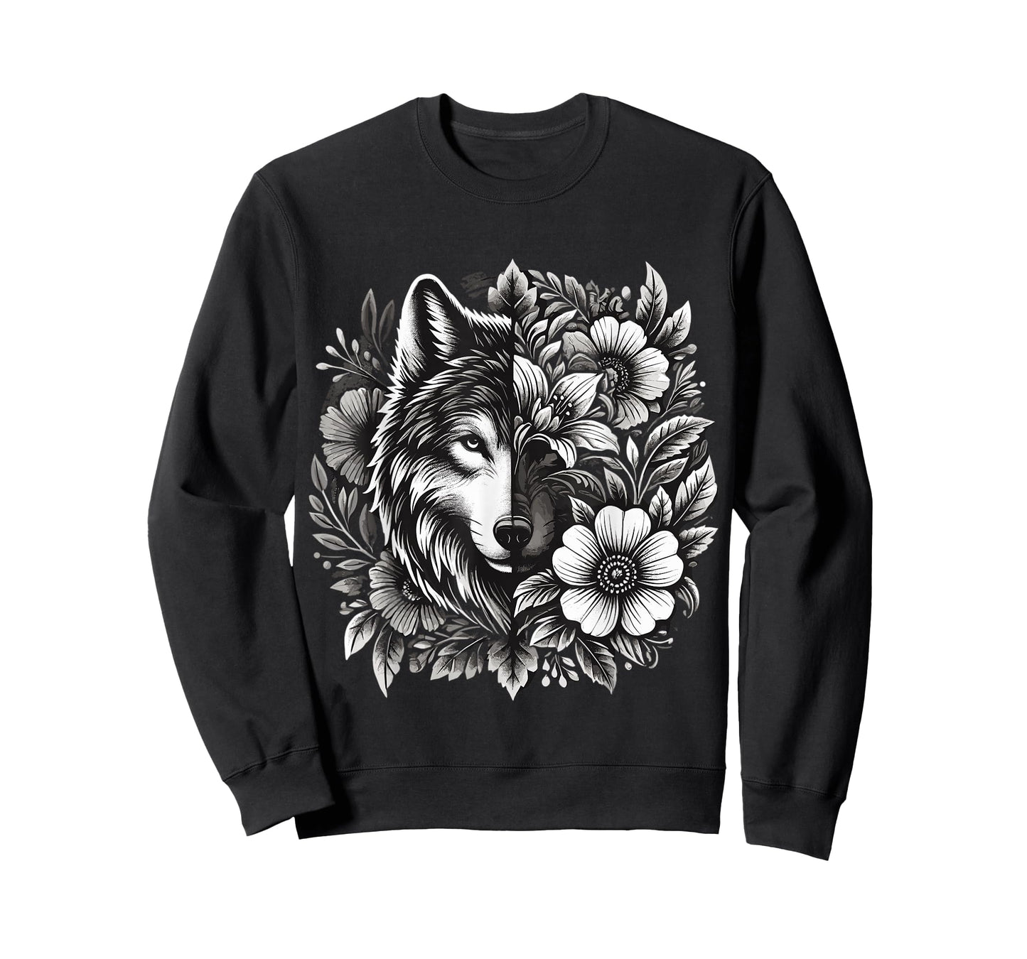 Floral Wolf T-Shirt