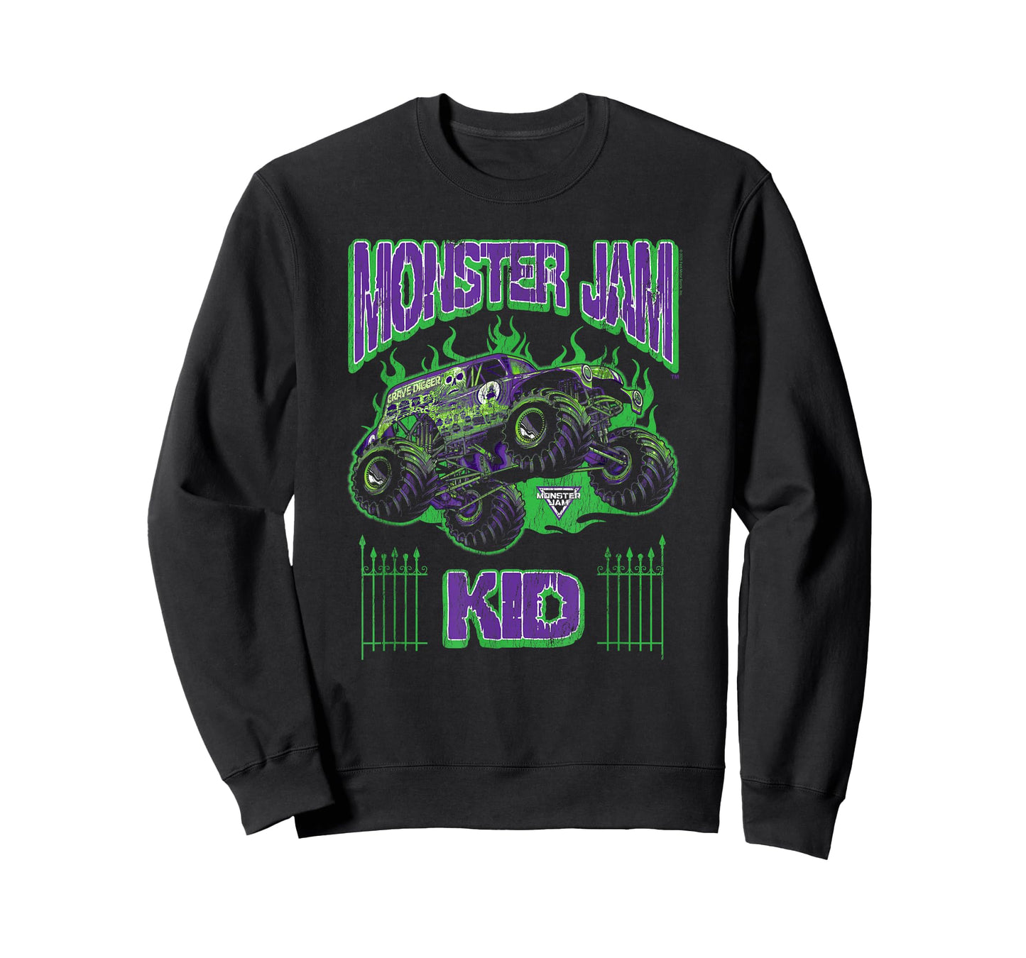 Monster Jam Grave Digger Kid Family Motorsports T-Shirt
