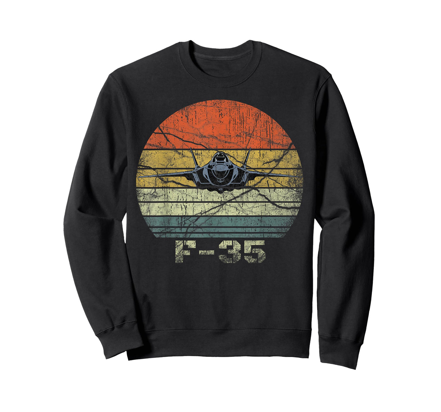 Distressed F-35 Fighter Jet Military Airplane T-Shirt
