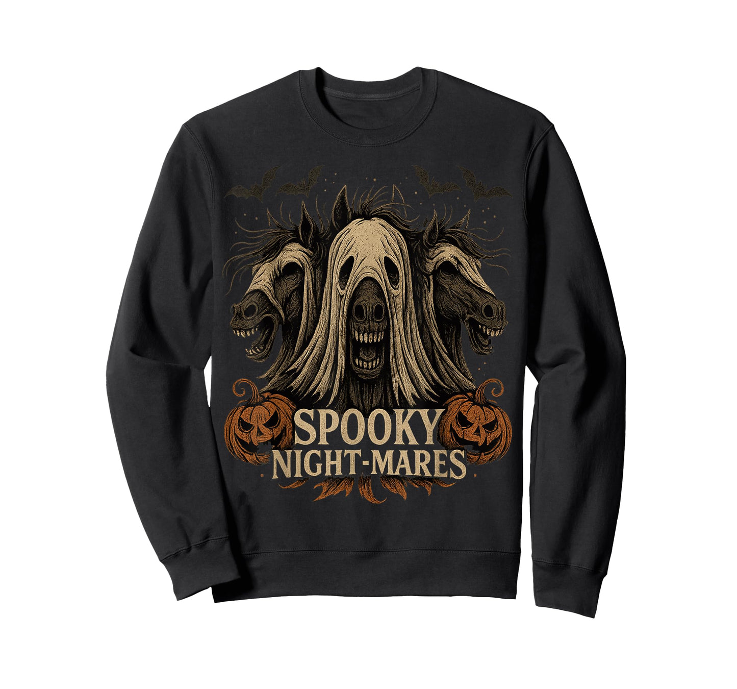 Spooky Night-Mares Halloween Spooky Season Funny Horses T-Shirt