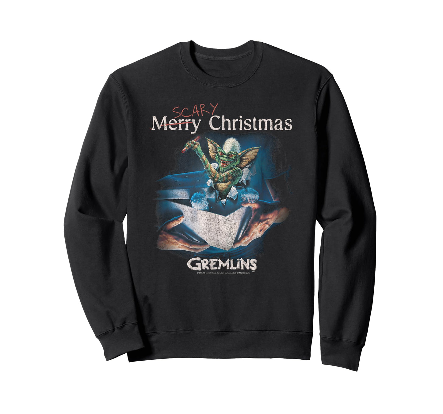 Gremlins Scary Christmas Poster Retro Holiday Movie T-Shirt