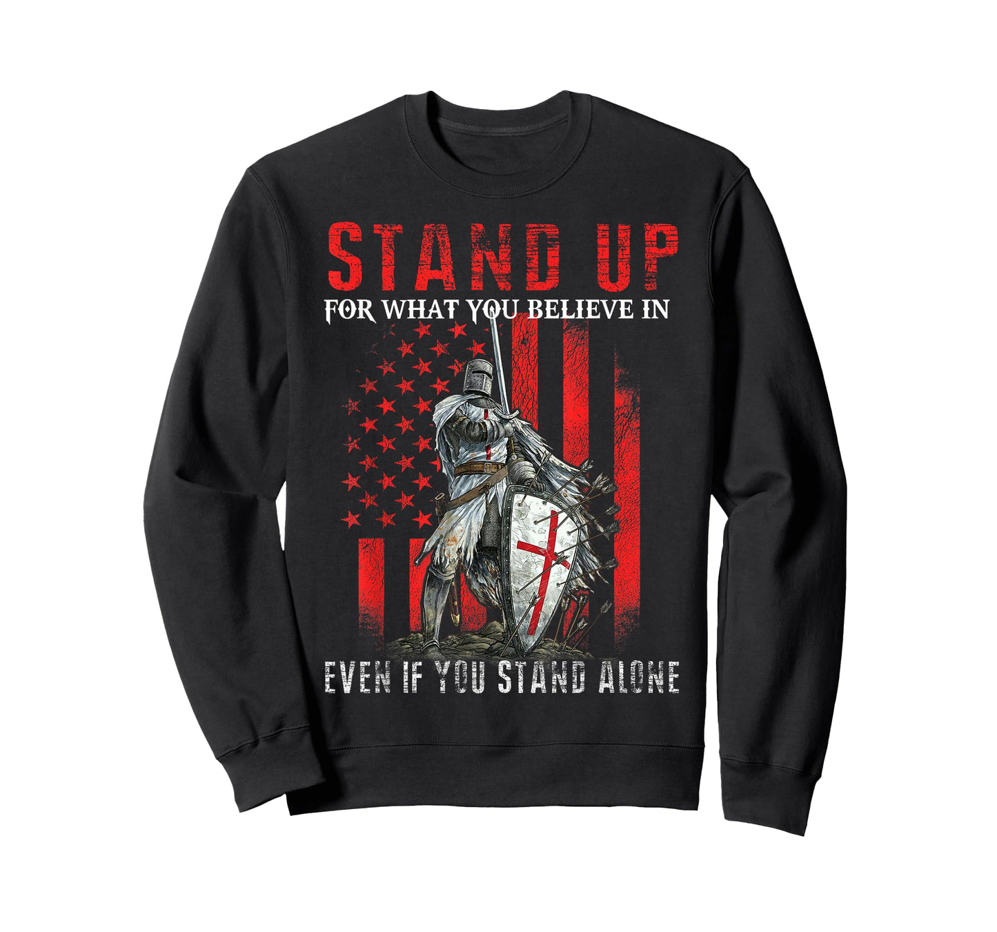 Knight Templar American Flag-Knight Templar Gift T-Shirt for Women Kids Men