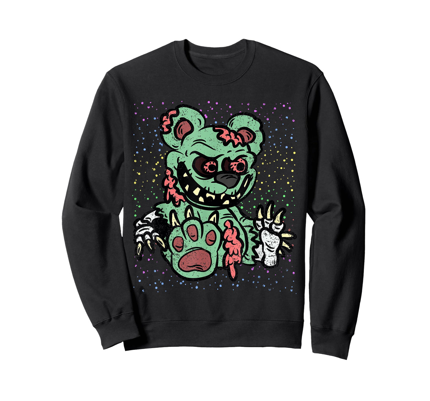 Zombie Teddy Bear Halloween Costume Scary Spooky Monster T-Shirt