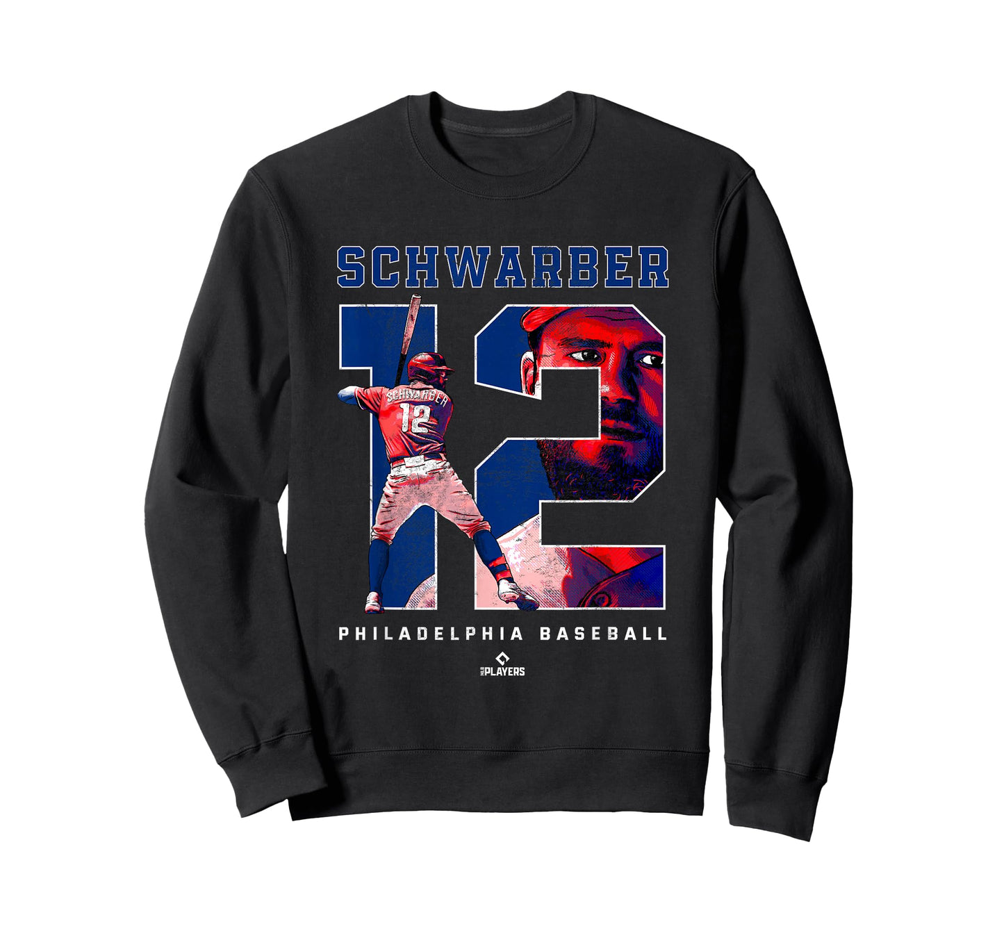 Number and Portrait Kyle Schwarber Philadelphia MLBPA T-Shirt
