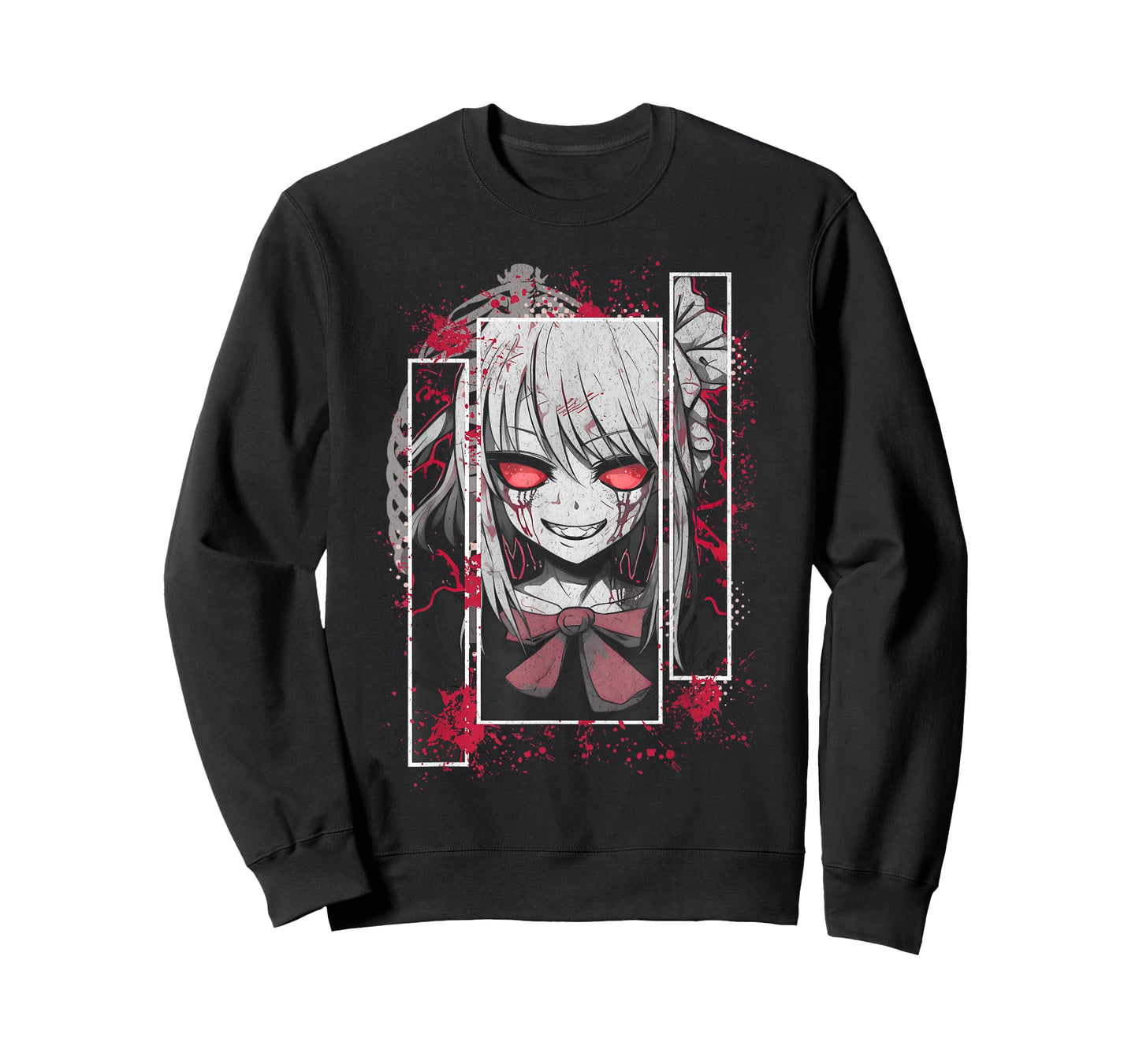 Horror Anime Yandere Menhera Demon Girl Japanese Aesthetic T-Shirt