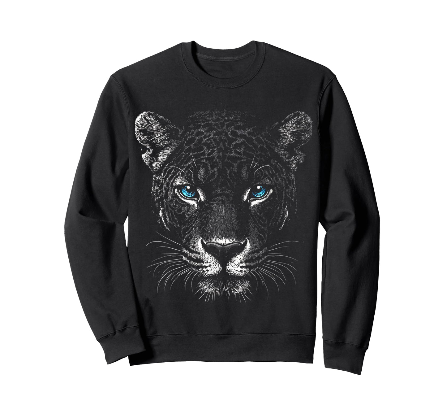 Jaguar Animal Motif Blue Eyes Art Jaguar T-Shirt