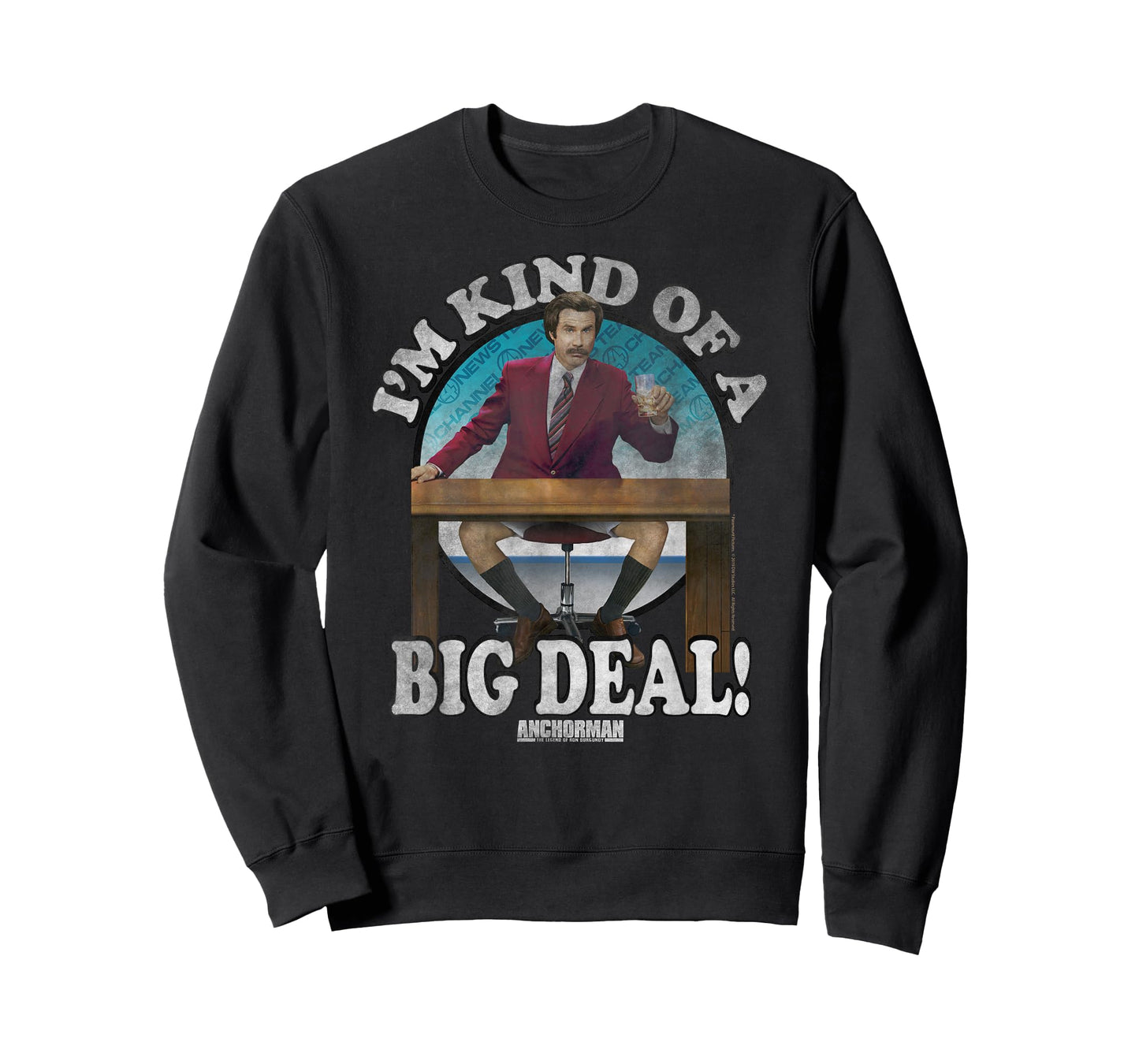 Anchorman Ron Burgundy I'm Kind of A Big Deal Circle T-Shirt