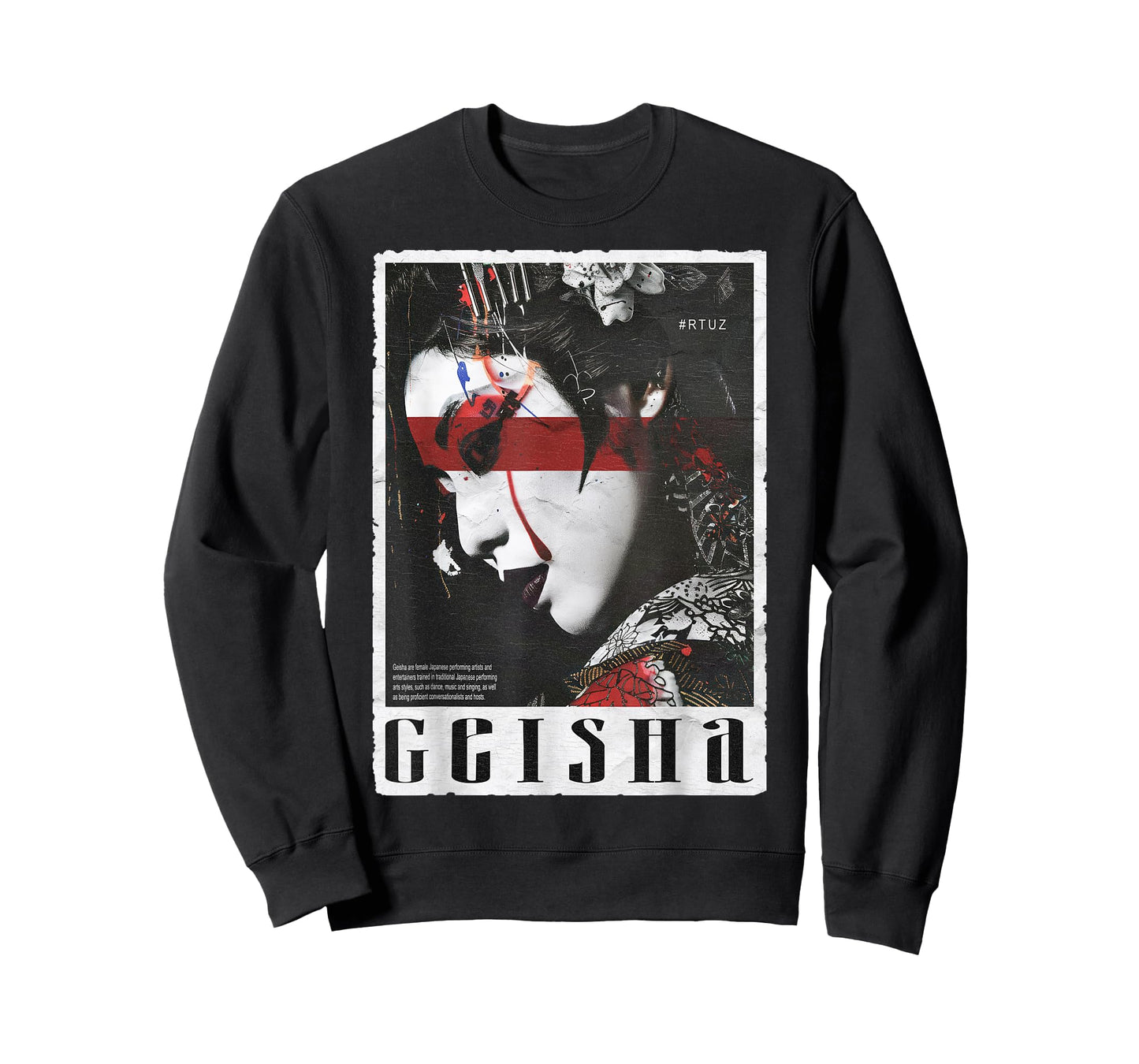 Hip Hop Y2K Vintage Hipster Edgy Urban Streetwear Geisha T-Shirt