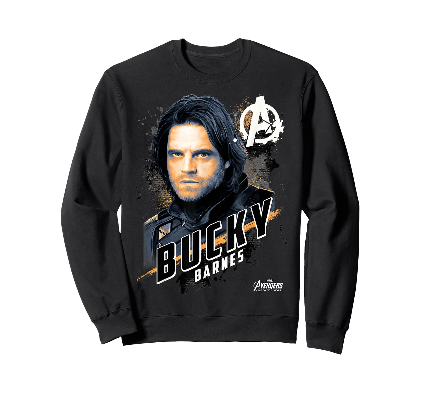 Marvel Avengers Infinity War Bucky Barnes Graphic T-Shirt T-Shirt