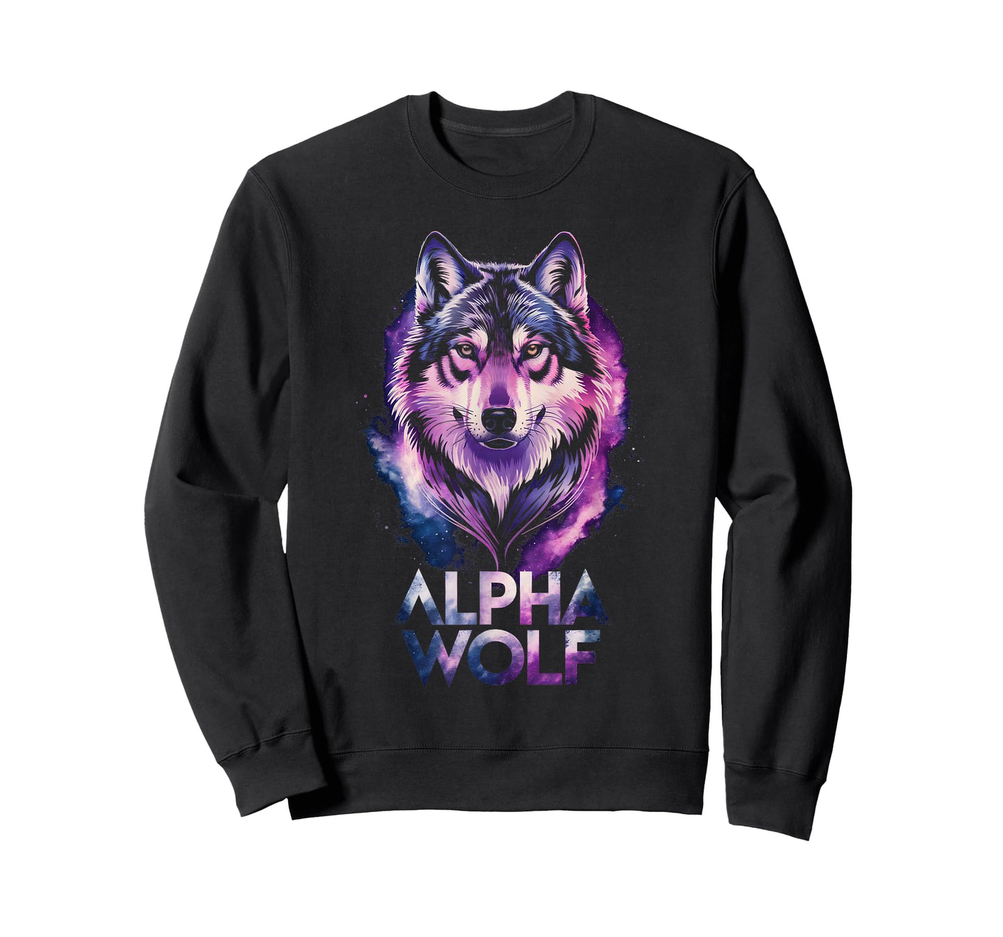 Galaxy Wolf Alpha Wolf Meme T-Shirt