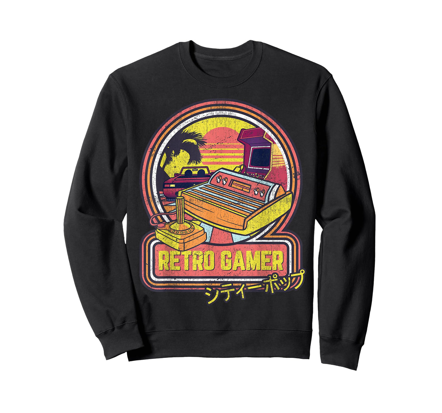 Retro Gamer Vintage 80s & 90s Japanese Arcade Video Games T-Shirt
